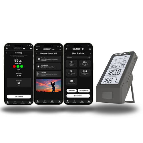 A-ONE Precision Performance Portable Launch Monitor + 12 month Premium App Subscription